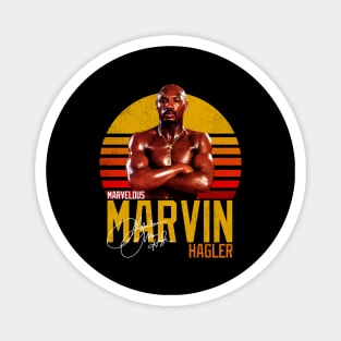 Marvelous Marvin Hagler Boxing Legend Signature Vintage Retro 80s 90s Bootleg Rap Style Magnet